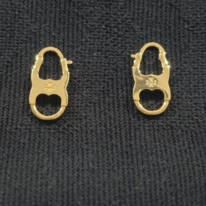 Gold Oval Earrings